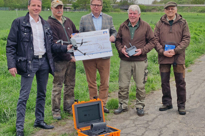 Drohne für die Jagdgenossenschaft Sehnde/Gretenberg von der Volksbank