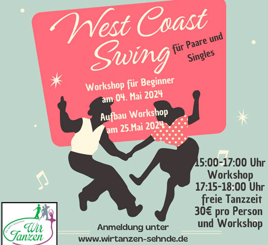 Kurs startet am Sonnabend in Sehnde: West-Coast-Swing