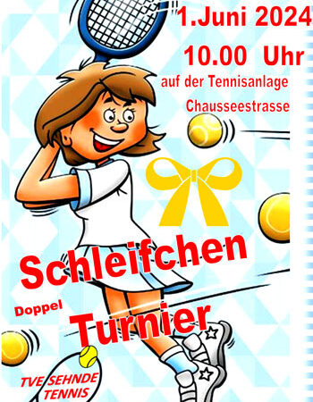 Die Tennisabteilung des TVE Sehnde lädt ein zum Schleifchen-Turnier