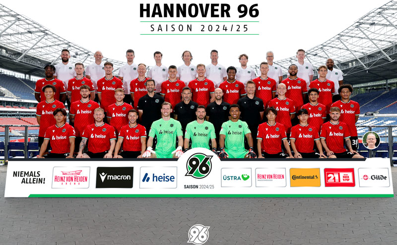 Mannschaftsfoto Hannover 96 – Bright Array-Mbi wohl nach Portugal