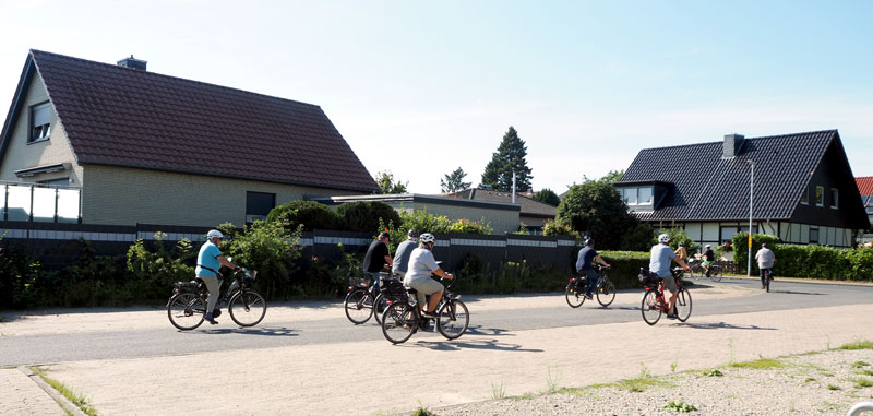 Radtour mit dem Bürgermeister und 20 Gästen durch Sehnde