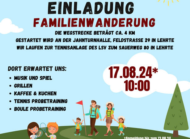 Familienwanderung des LSV in Lehrte