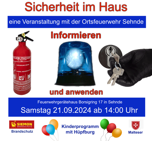 Sicherheit im Haus: Themen-Tag bei der Feuerwehr