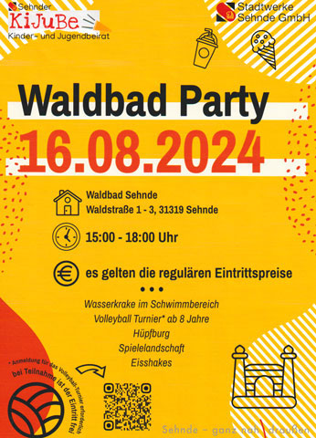 Waldbadparty mit dem Jugendbeirat in Sehnde