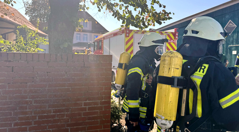 Feuer in einem Hotel in Wassel