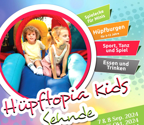 Großes Kinder-Event in Sehnde: Hüpftopia Kids im BEAT Athletikzentrum am Borsigring