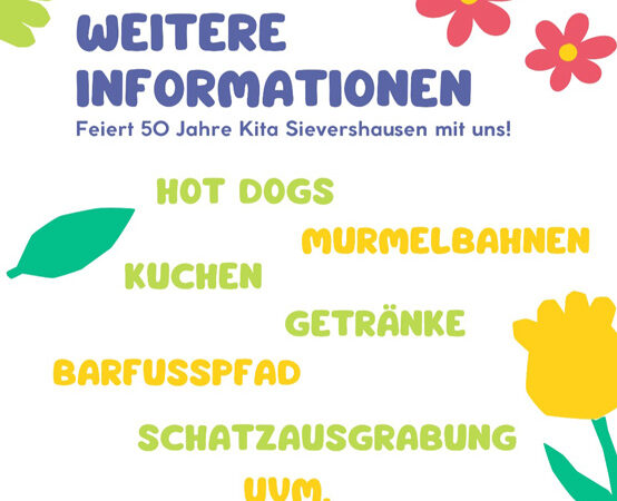Kita Sievershausen feiert 50-jähriges Jubiläum mit Tag der offenen Tür