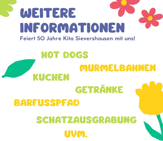 Kita Sievershausen feiert 50-jähriges Jubiläum mit Tag der offenen Tür