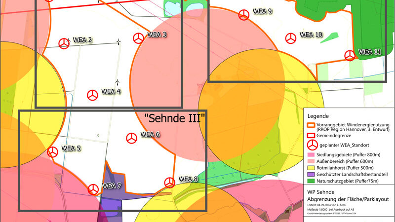 Website informiert über Windparkplanung von ABO Energy in Sehnde