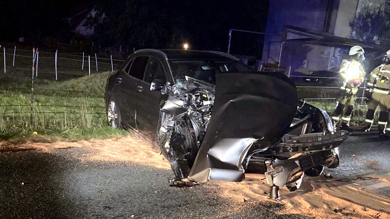 PKW fährt in Lehrte gegen einen Baum