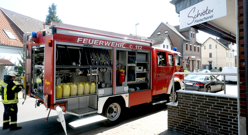 Einsatzübung der Feuerwehr Sehnde in der Breiten Straße