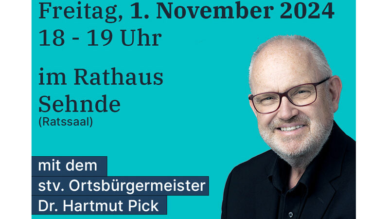 Sprechstunde des Ortsrates Sehnde mit Dr. Hartmut Pick