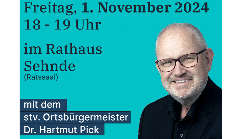 Sprechstunde des Ortsrates Sehnde mit Dr. Hartmut Pick