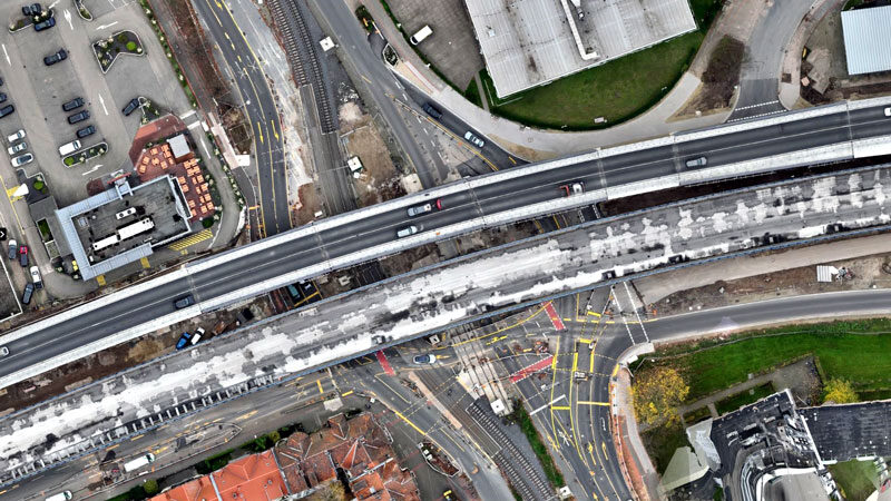 Anbindung der Behelfsbrücke steht vor Abschluss