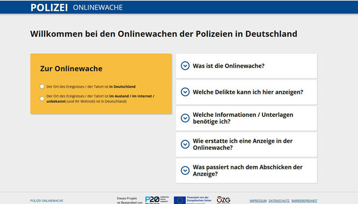 Onlinewache Niedersachsen: Ab sofort mit Upload von Video- und Audiodateien