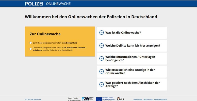 Onlinewache Niedersachsen: Ab sofort mit Upload von Video- und Audiodateien