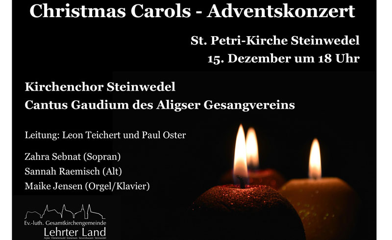 Christmas Carols: Adventskonzert am Sonntag in Steinwedel