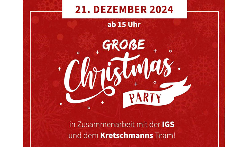 IGS lädt ein zur Christmas Party 2024 in Sehnde