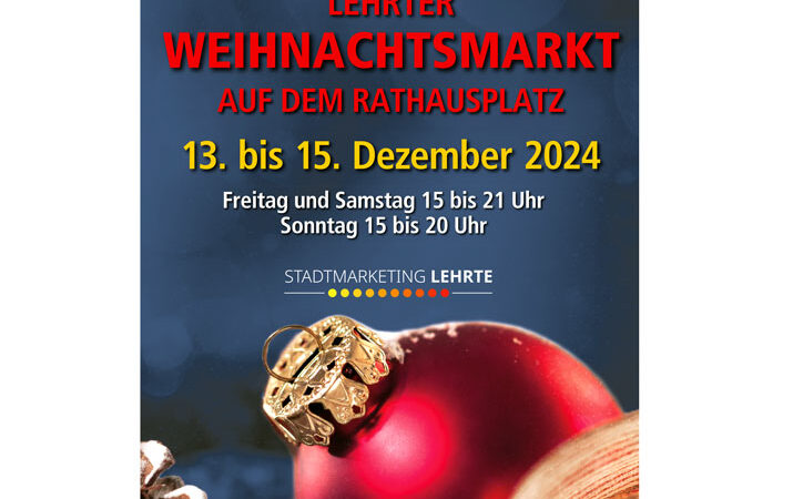 Lehrter Weihnachtsmarkt auf dem Rathausplatz