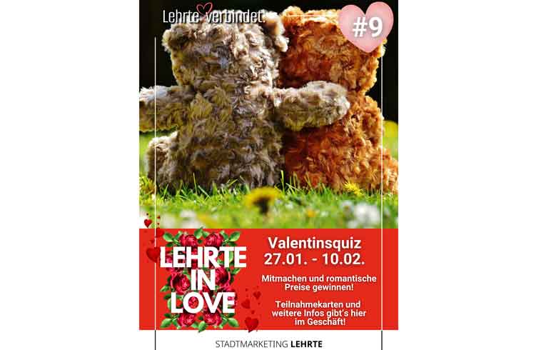 Lehrte in Love: Valentinsaktionen in der Innenstadt