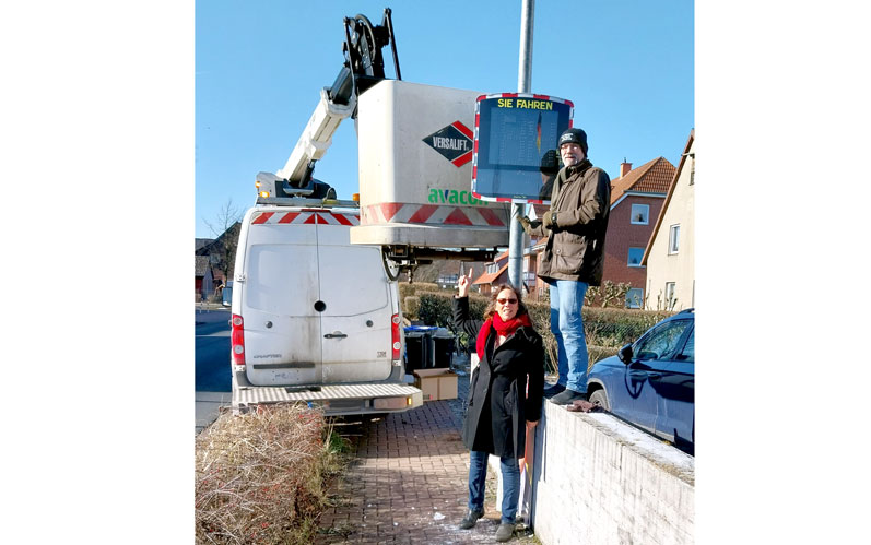 Zweites Geschwindigkeitsmessgerät in Höver aufgestellt