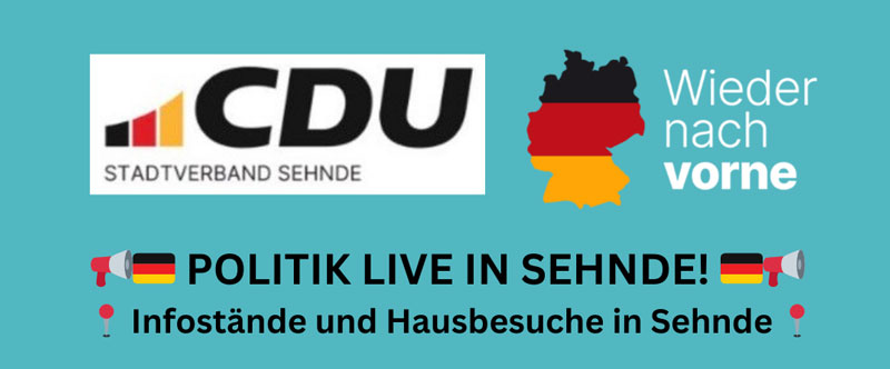 CDU Sehnde setzt auf den direkten Austausch: Infostände und Hausbesuche mit Tilman Kuban