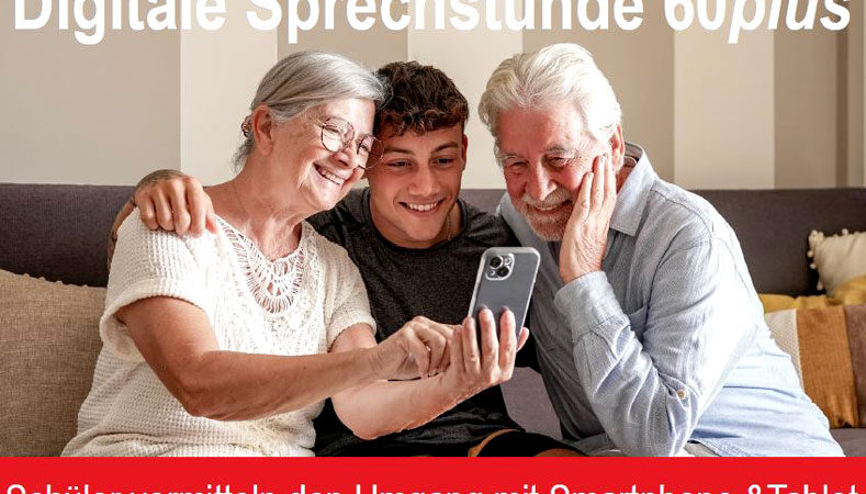 Digitale Sprechstunde 60plus: Schüler vermitteln Umgang mit Smartphone, Tablet und Co.