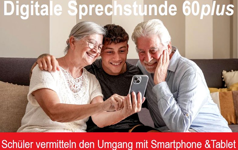 Digitale Sprechstunde 60plus: Schüler vermitteln Umgang mit Smartphone, Tablet und Co.